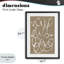 Scribble taupe griffonné, impression sous verre encadrée, conception par Susan Bryant-437391272-437391274