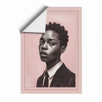 Young Man In Profile Modern - Print