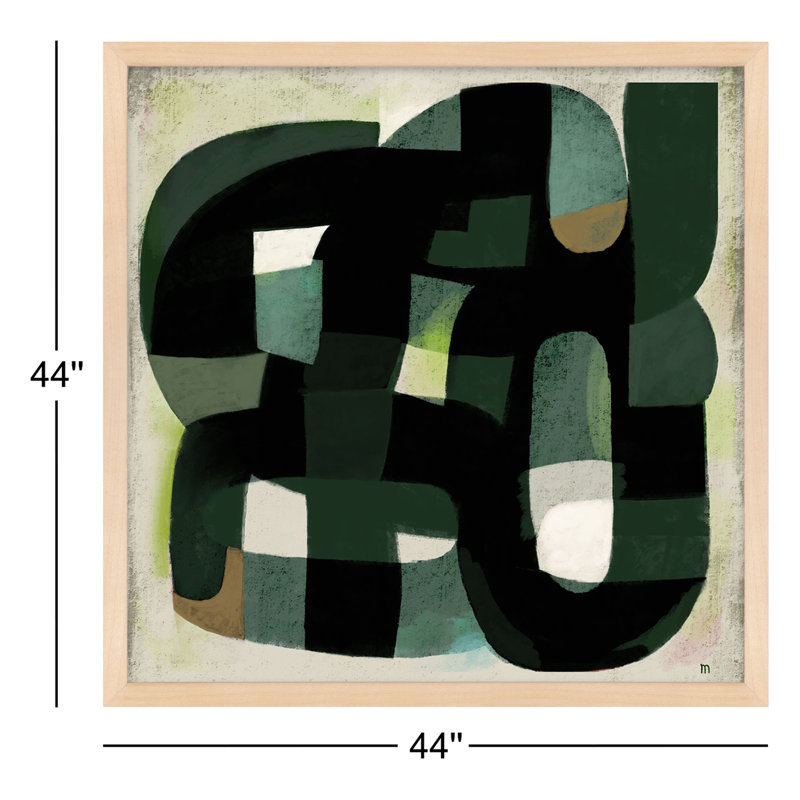 Into The Wild Print by StudioM, Orange, 44" H x 44" W x 1.25" D