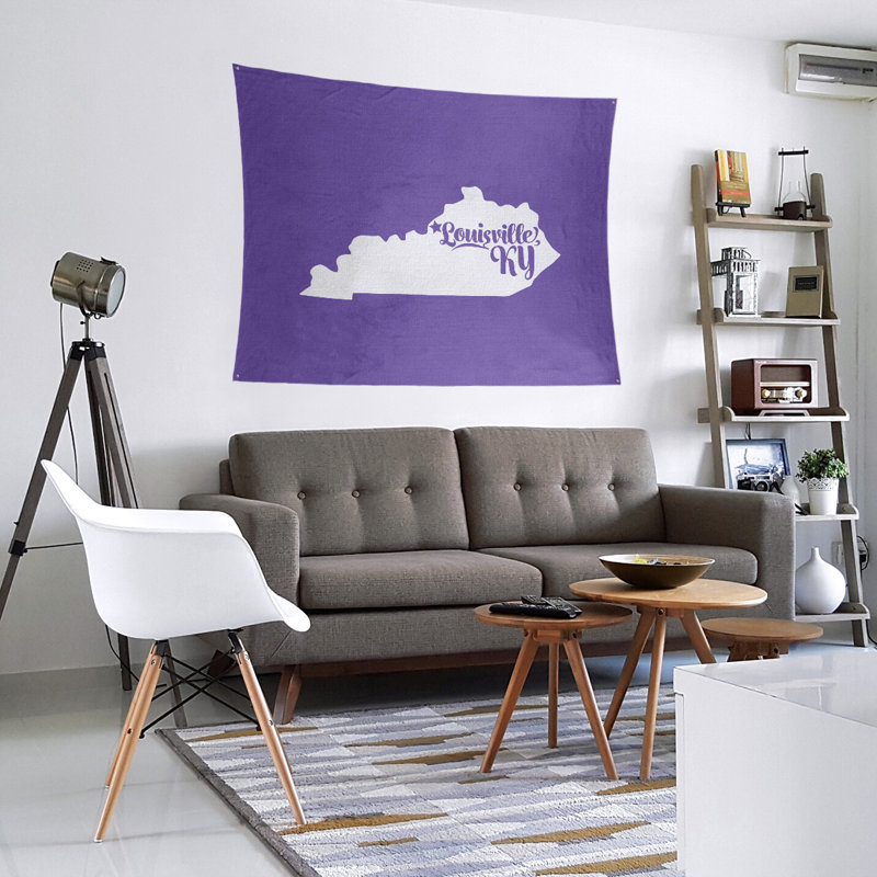 Tapisserie murale louisville kentucky, H 27,5 po x l 37,5 po, Mauve