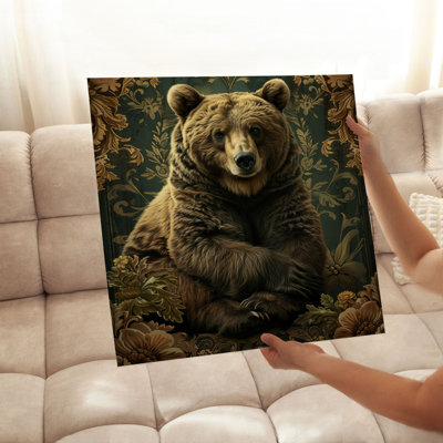 Animaux, reproduction d'art encadrée William Morris