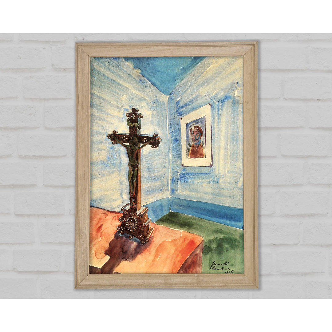 Walter Gramatte Crucifix In The Room - Einzelne Bilderrahmen Kunstdrucke