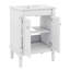 Petit meuble-lavabo 24 po avec lavabo, armoire de rangement moderne à 2 niveaux, meuble-lavabo simple en bois-719781612