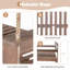 Structure de lit de jour de balançoire de véranda en bois pour patio, banc de balançoire de jardin avec 4 cordes de suspension pour la cour, extérieur-1904610833