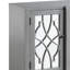 Armoire console au fini gris antique