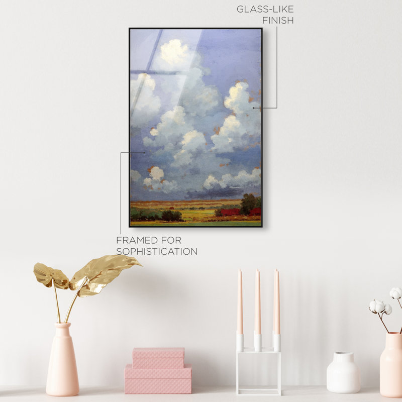 Dreamy Sky High-Gloss Frameless Acrylic Glass Wall Art Landscape & Nature Print by Oliver Gal, Ready to Hang, 10 x 15