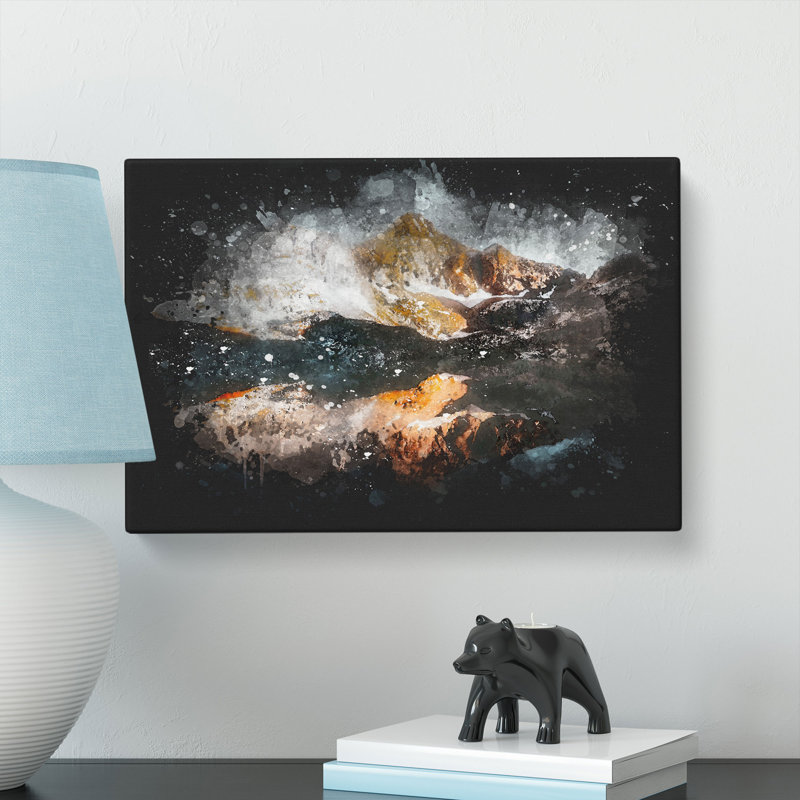 Reflection Of The Alps - Wrapped Canvas, 50cm H x 76cm W x 3cm D