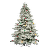 Alaskan Lighted Artificial Pine Christmas Tree
