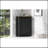 Black Bathroom Cabinet Triangle Corner Storage Cabinet With Adjustable Shelf Modern Style MDF Board-1505530574