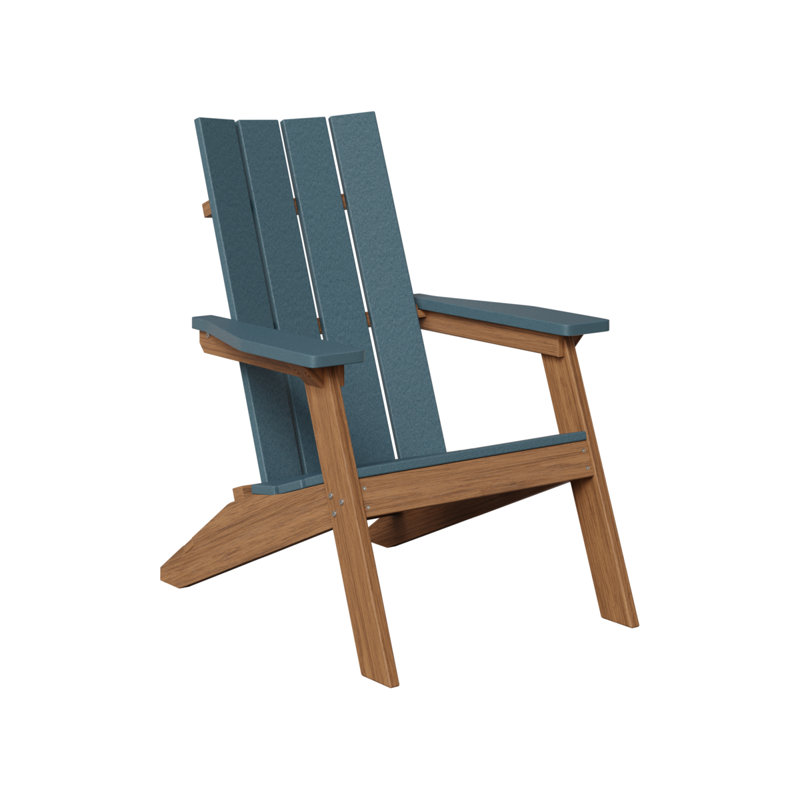 Berlin Gardens Mayhew Adirondack Chair, Slate/Antique Mahogany