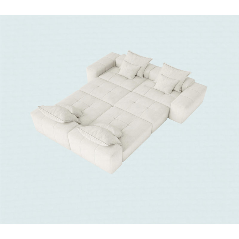 Canapé modulaire surdimensionné Boneless, Beige