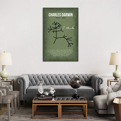 Charles Darwin - Wrapped Canvas Print