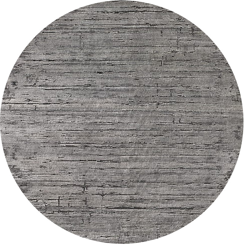 Tapis gris, Rond 8 pi