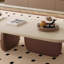 Ensemble de tables basses laquées avec pieds géométriques