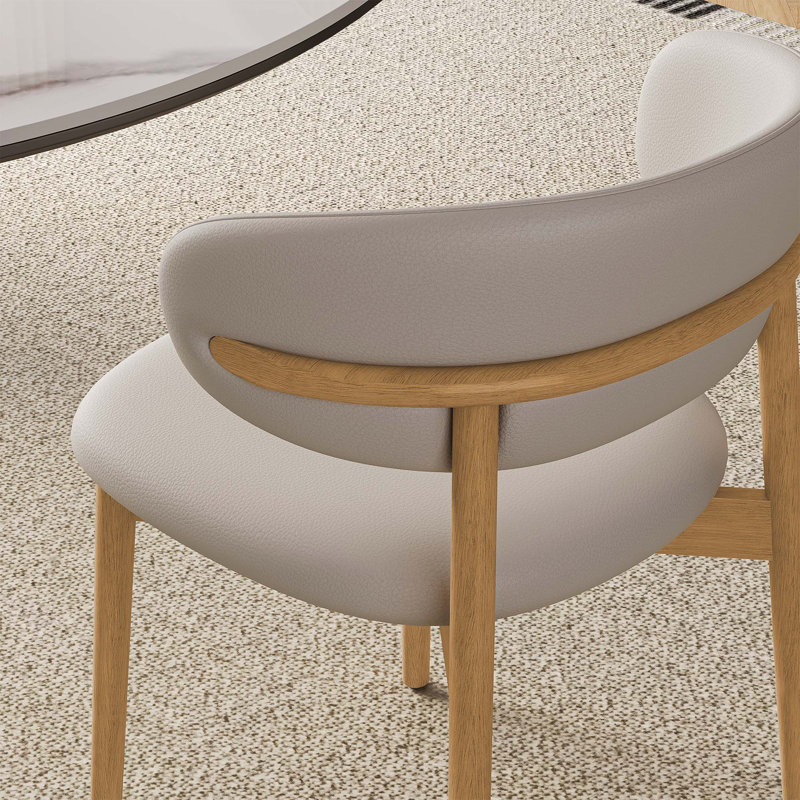 Ensemble de 2 chaises de salle à manger de style Mid-Century moderne - sièges en bois élégants pour un repas confortable à la maison