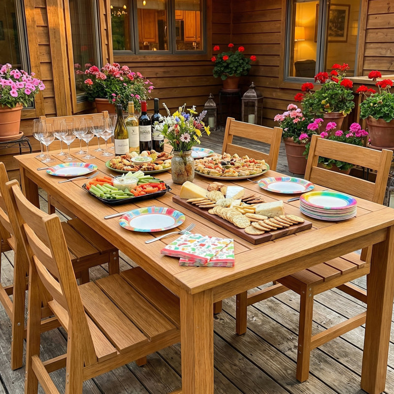 All-Weather HDPE Outdoor Dining Set