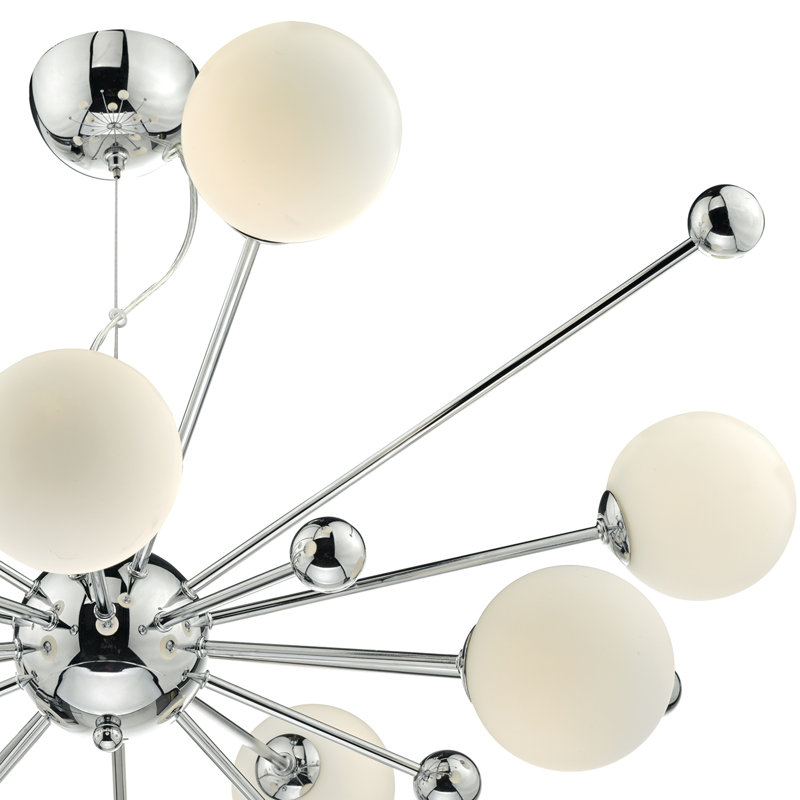 Briony 10 - Light Sputnik Chandelier, Polished Chrome