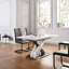 Valles Extendable Metal Base Dining Table