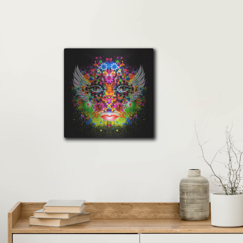 Art mural en métal Trinx «Phoenix»,, H 12 po x l 12 po