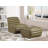 Vega Leather Ottoman-542627844