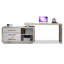 Bureau de luxe en L émaillé pour ordinateurs de bureau-1622502958