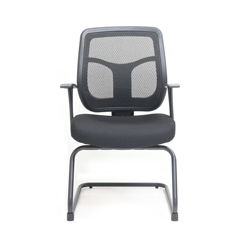 Chaise d'invité de bureau ergonomique Apollo avec assise rembourrée TEMPUR® et dossier en filet