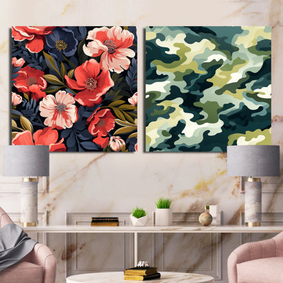 Heredia - Abstract Square Collage Set Of 2