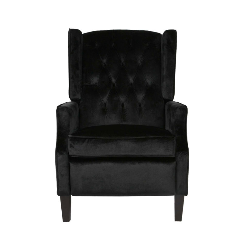 Morphis Recliner, Black Velvet