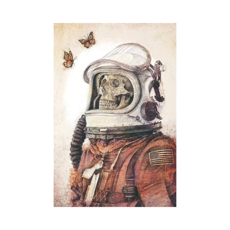 Butterflies In Space by Mike Koubou - Wrapped Canvas Print, 101.6 cm H x 66.04 cm W x 1.91 cm D
