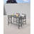 HDPE Outdoor Bar Table, 41" Rectangular Patio Bar Tables, Outdoor Counter Height Table Adirondack Patio Bar Height Table, HDPE Outside Pub Tables for Outside, Balcony, Deck, Poolside-982562138