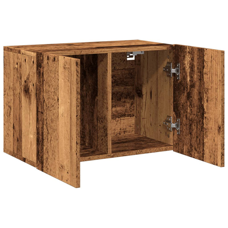 Dyani Unfinished TV Stand, Old Wood, 60cm