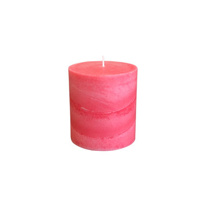 Bougie pilier parfumée corail rose