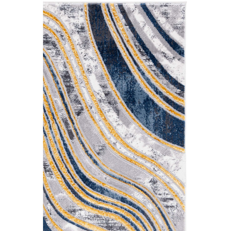 Tapis abstrait Lyli Performance Performance, Carré 6 pi 7 po