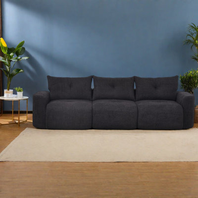 Compression Large Chenille Sofas, Modern 3 Seat Cloud Couch for Home