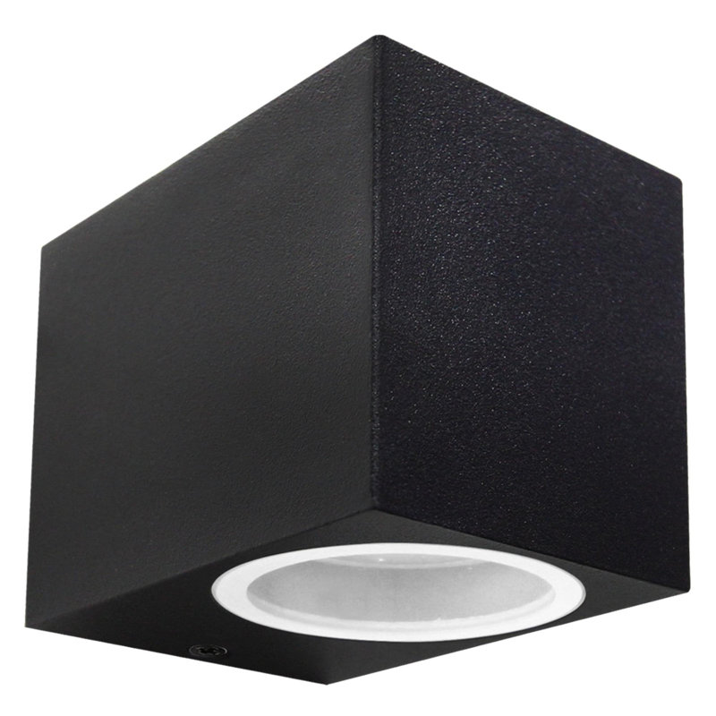 Brynulf Black 8cm H Outdoor Bulkhead Light, Black 