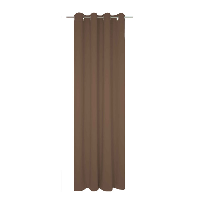 Torquay Semi Sheer Curtain, 145cm Width x 220cm Drop, Brown
