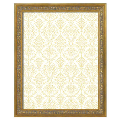 Picture Frame Gold, Vintage Photo Frames Ornate without Mat for Tabletop or Wall Hanging