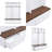 Farmhouse 4-In-1 Hall Tree With Wood Grain Bench And Storage Drawers, White-1315732261