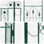 102cm W x 50cm D Steel Arbour-125281672