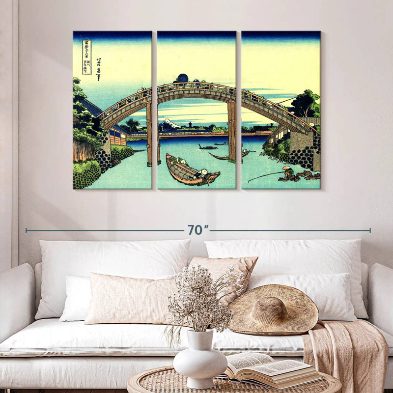 Lilie Fuji Seen Through The Mannen Bridge, 32" H x 50" W