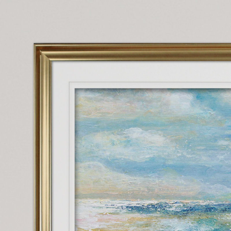 « the perfect wave », impression, H 31 po x l 43 po x P 1,5 po, Or