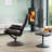 Oundle Swivel Based Based Recliner and Footstool - Cream-1357807776