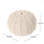 Pouf rond en coton Bordeaux-106806901
