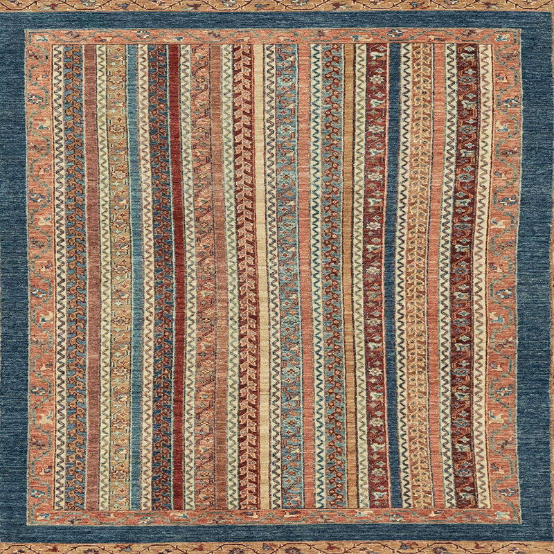 Abstract Indoor Rug, Square 6'