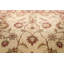 Tapis beige en laine noué à la main de conception unique 9 pi x 13 pi 5 po New Age