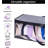 2 PCS Wide Hat Storage For Baseball Caps Organizer With 2 Sturdy Handles Hat Racks Holder Grey Capbox Stackable For Home Travel
