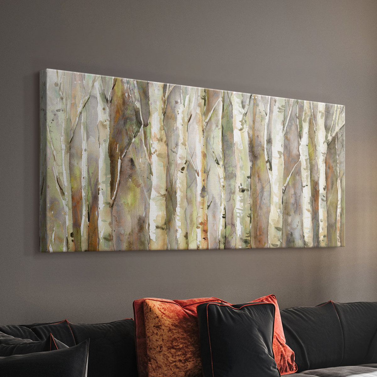 Loon Peak Birch Path- Gallery Wrapped Canvas -Ready to Hang - Wayfair ...