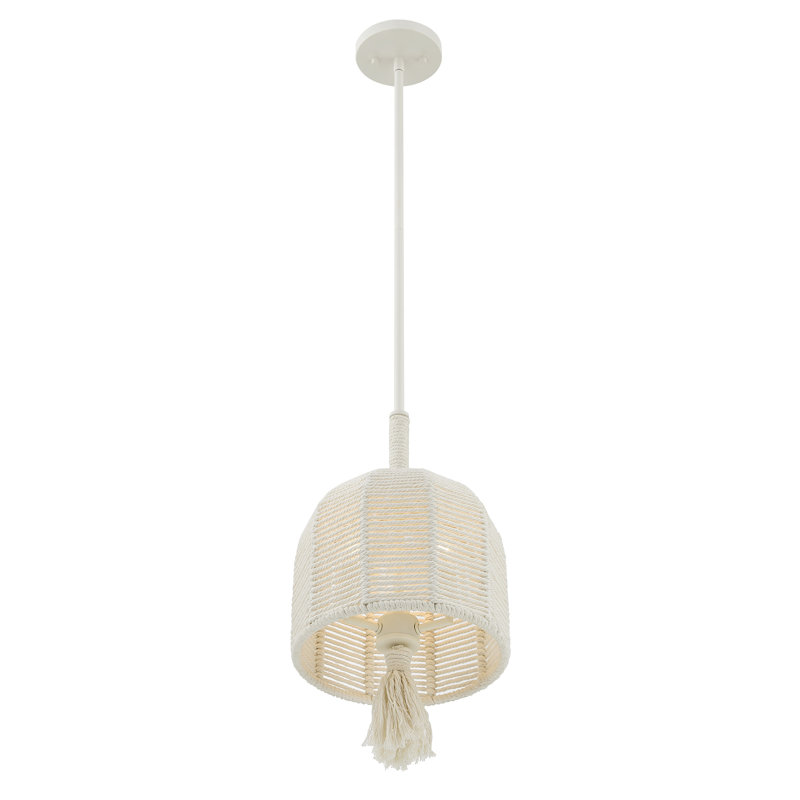 Lunara 3-Light Pendant in Cotton by Breegan Jane, 3, 17"H x 10"W