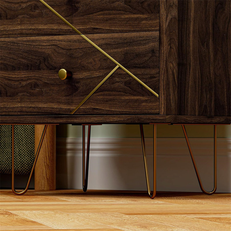 45cm W Manufactured Wood Bedside Table