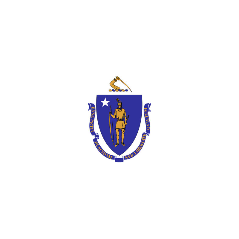 Massachusetts State, 14" H x 24" W